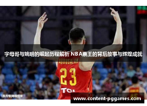 字母哥与姚明的崛起历程解析 NBA票王的背后故事与辉煌成就