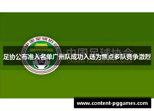 足协公布准入名单广州队成功入选为焦点多队竞争激烈