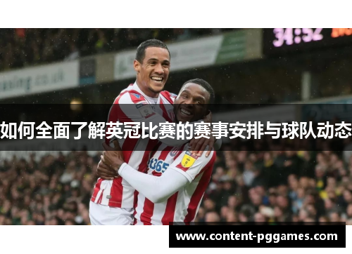 如何全面了解英冠比赛的赛事安排与球队动态